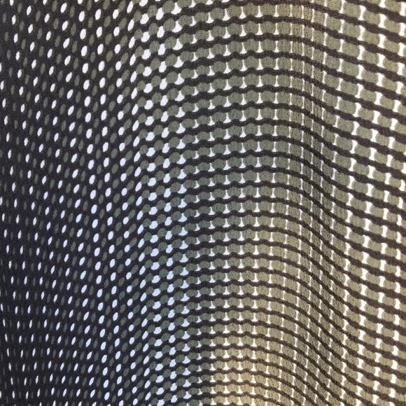 Praza Camp Collar Green w/ Geo Pattern, Button Short Sleeve Shirt,  Mens Large - Picture 5 of 6